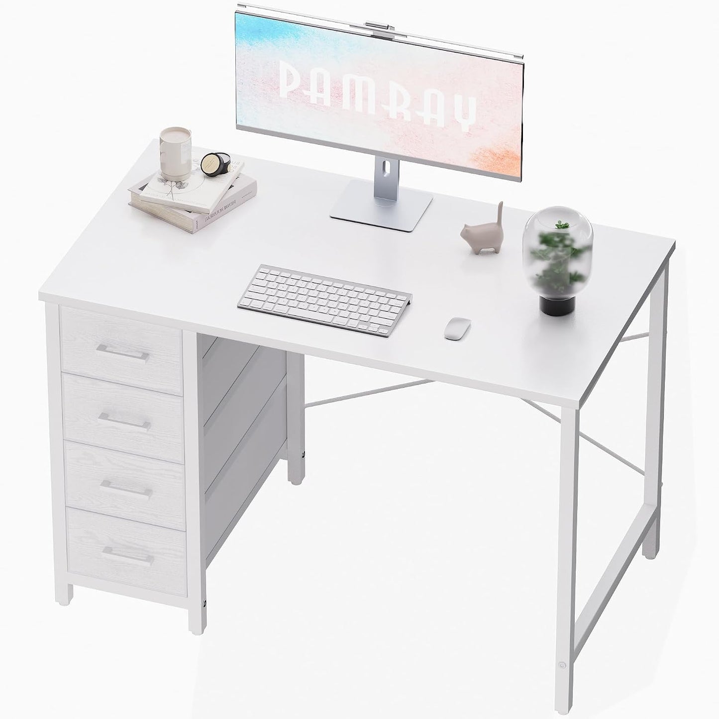 💻 Modern Computer Desk with Drawers – Stylish Home Office Writing Desk for Bedroom & Small Spaces ✨