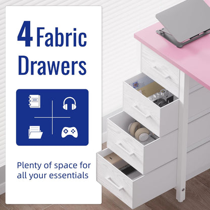 💻 Modern Computer Desk with Drawers – Stylish Home Office Writing Desk for Bedroom & Small Spaces ✨