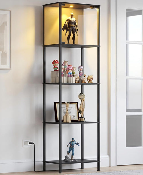 ✨ Modern 5-Tier Display Bookshelf – Stylish Storage Shelf for Books, Collectibles, Plants & Home Décor 📚