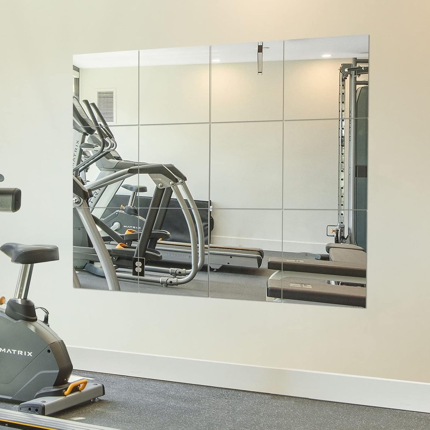 ✨ Frameless Mirror Tiles – Modern DIY Wall Mirror Set for Home Gym, Bedroom & Bathroom Décor 🪞