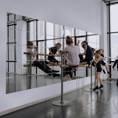 ✨ Frameless Mirror Tiles – Modern DIY Wall Mirror Set for Home Gym, Bedroom & Bathroom Décor 🪞