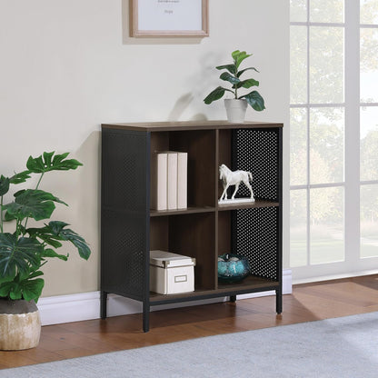 ✨ Modern Industrial Bookshelf – Stylish Open Storage Bookcase with Shelves for Books, Décor & Home Office 🏡