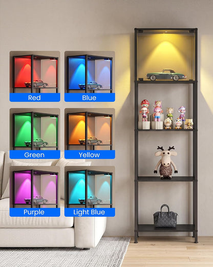 ✨ Modern 5-Tier Display Bookshelf – Stylish Storage Shelf for Books, Collectibles, Plants & Home Décor 📚