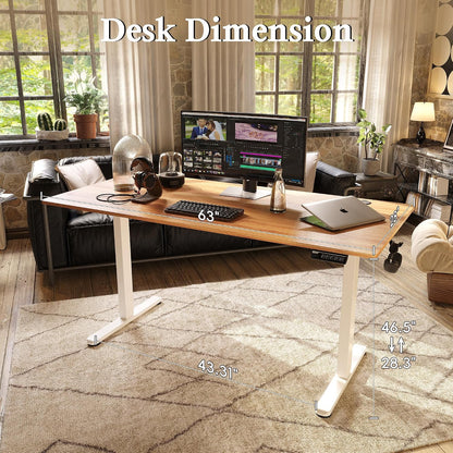 ⚡ Smart Electric Standing Desk – Ergonomic Height Adjustable Sit Stand Desk for Home Office & Productivity 🚀