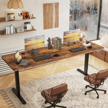⚡ Ultimate Large Electric Standing Desk – 86.6" Height Adjustable Sit Stand Workstation for Home Office & Gaming 🖥️